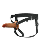Fantasy X - Tensions Elite 5" Silicone Hallow Strap - On Dual Density - Brown