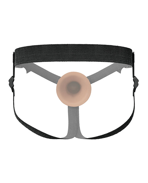 Fantasy X - Tensions Elite 5" Silicone Hallow Strap - On Dual Density - Brown