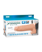 Fantasy X - Tensions Elite 6" Vibrating Hollow Strap - On - Light