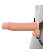 Fantasy X - Tensions Elite 8" Vibrating Hollow Strap - On - Light