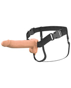 Fantasy X - Tensions Elite 8" Vibrating Hollow Strap - On - Light