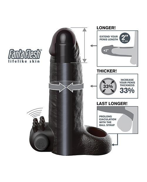 Fantasy X - Tensions Vibrating Real Feel 2" Extension - Black