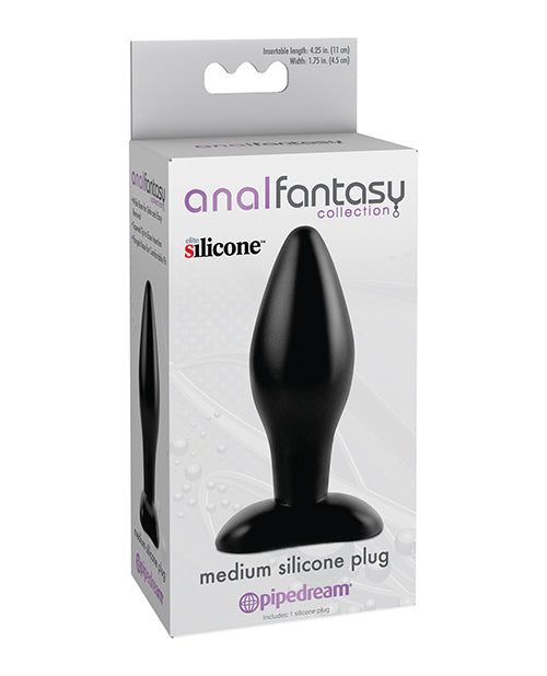 Anal Fantasy Collection Silicone Plug - Black