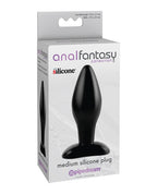 Anal Fantasy Collection Silicone Plug - Black