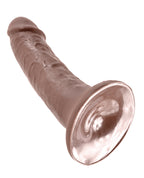 King Cock 6" Cock - Brown