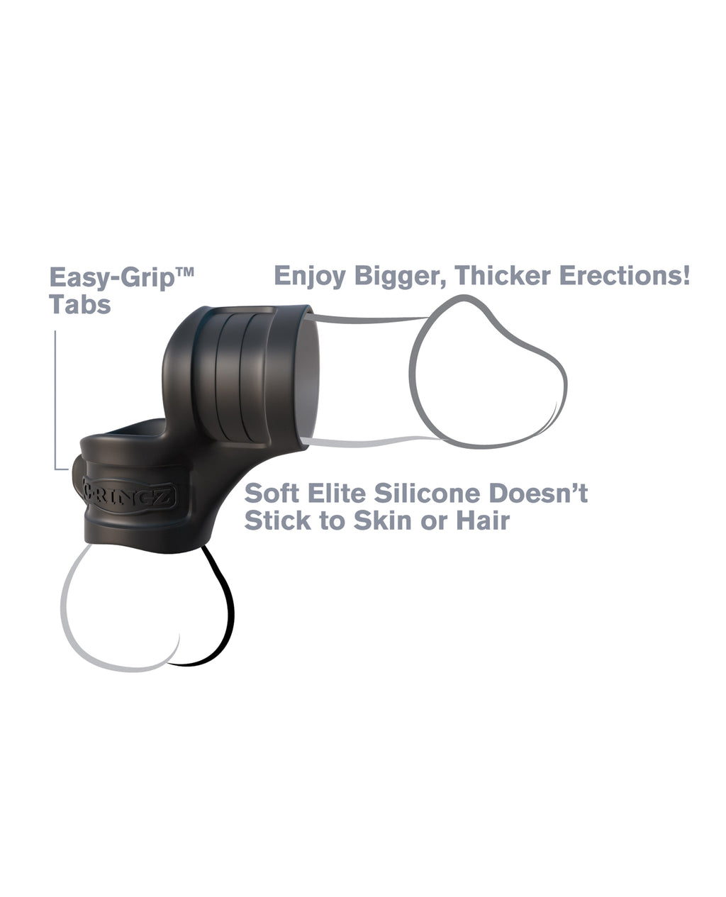 Fantasy C - Ringz Mr. Big Cock Ring & Ball Stretcher - Black