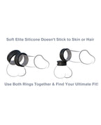 Fantasy C - Ringz Max Width Silicone Rings - Black