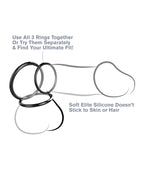 Fantasy C - Ringz Silicone 3 - Ring Stamina Set