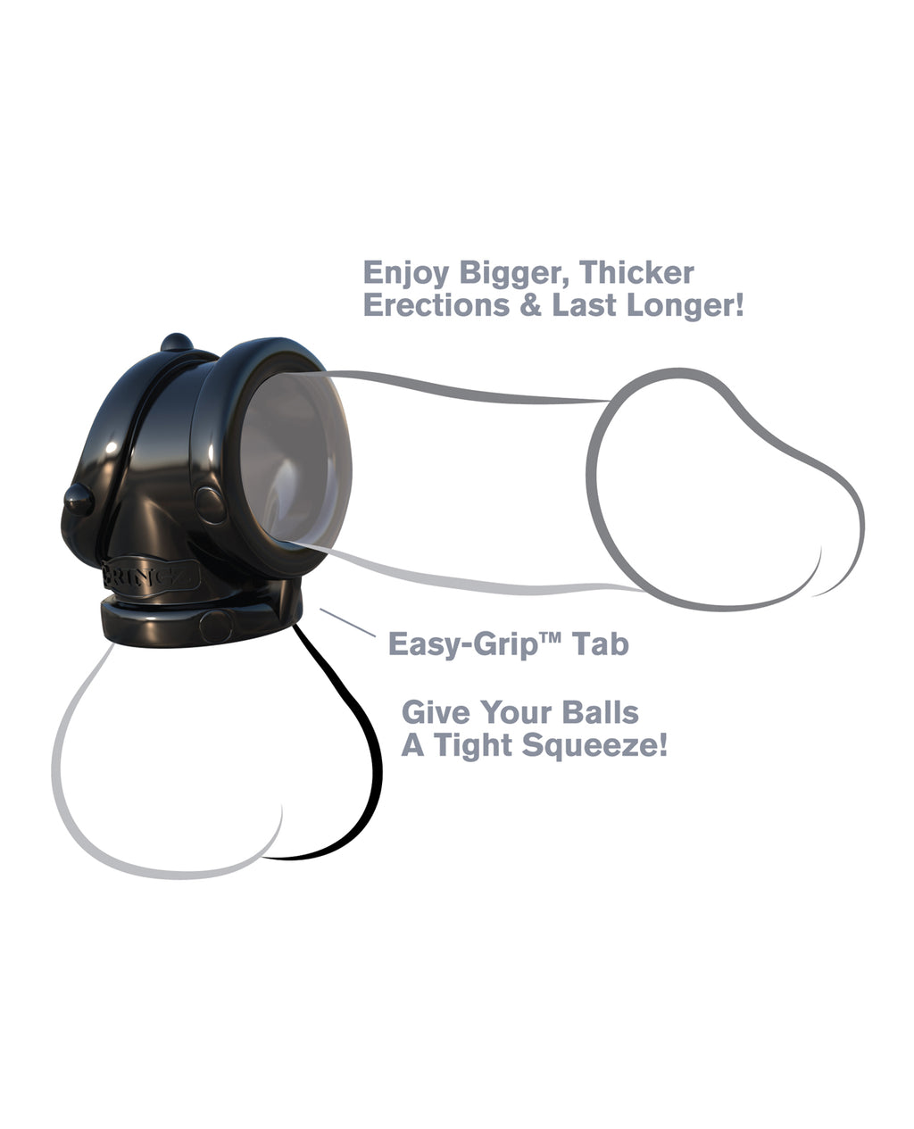 Fantasy C - Ringz Rock Hard Cock Pipe - Black