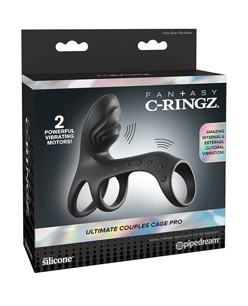 Fantasy C - Ringz Ultimate Couples Cage Pro - Black