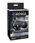 Fantasy C - Ringz Remote Controlled Vibrating Cock Blocker - Black