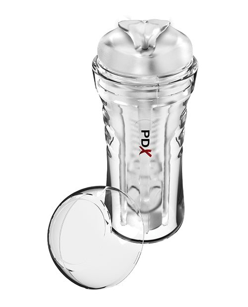 PDX Extreme Wet Pussies Super Luscious Lips Self - Lubricating Stroker - Frosted