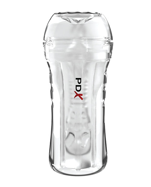 PDX Extreme Wet Pussies Super Luscious Lips Self - Lubricating Stroker - Frosted