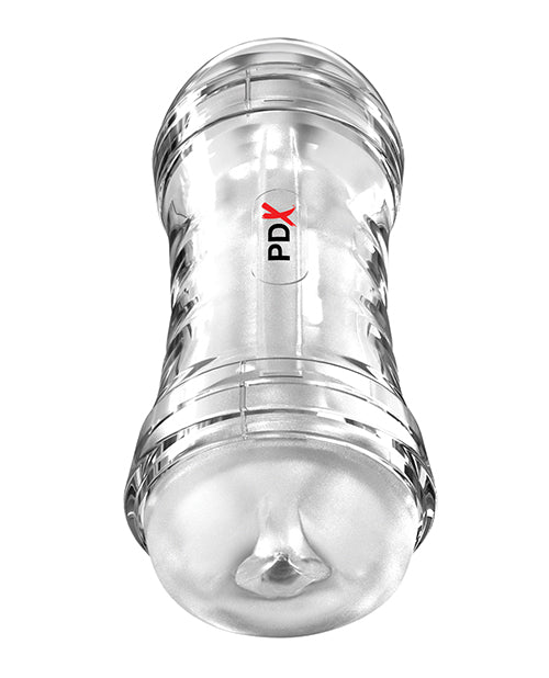PDX Extreme Wet Pussies Super Flip - A - Pussy Over Self - Lubricating Stroker - Frosted