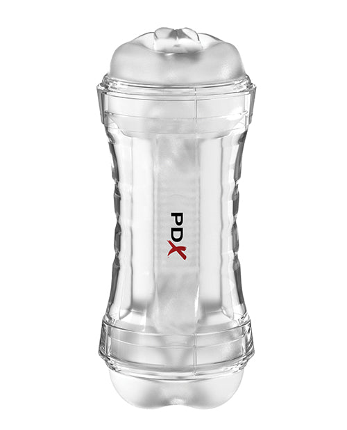 PDX Extreme Wet Pussies Super Flip - A - Pussy Over Self - Lubricating Stroker - Frosted