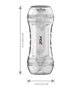 PDX Extreme Wet Pussies Super Flip - A - Pussy Over Self - Lubricating Stroker - Frosted