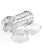 PDX Extreme Wet Pussies Super Flip - A - Pussy Over Self - Lubricating Stroker - Frosted
