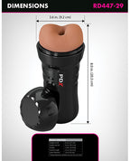 PDX Extreme Wet Bussies Super Bangin' Butthole Stroker - Brown