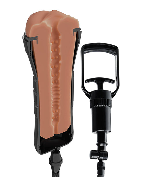 PDX Extreme Wet Pussies Super Sucker Stroker - Brown