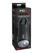 PDX Elite Suck - O - Matic Vibrating Stroker - Frosted/Black