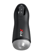 PDX Elite Suck - O - Matic Vibrating Stroker - Frosted/Black