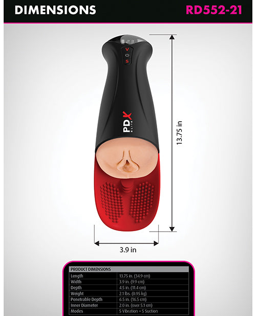 PDX Elite Fuck - O - Matic Pro Pussy Stroker - Light