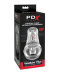 PDX Elite ViewTube See - Thru EZ - Grip Stroker - Clear