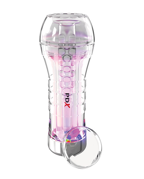 PDX Elite ViewTube See - Thru EZ - Grip LED Stroker - Clear