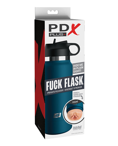 PDX Fuck Flask Private Pleaser Stroker - Light/Blue