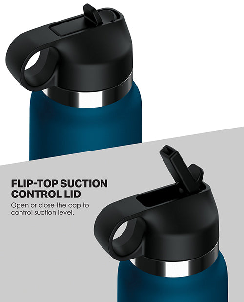 PDX Fuck Flask Private Pleaser Stroker - Light/Blue