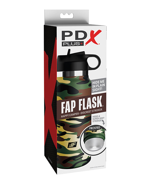 PDX Fap Flask Happy Camper Stroker - Frosted/Camo