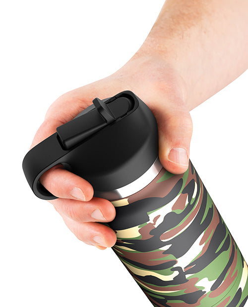 PDX Fap Flask Happy Camper Stroker - Frosted/Camo