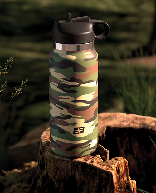 PDX Fap Flask Happy Camper Stroker - Frosted/Camo