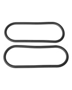 Xplay Gear Silicone 12" Slim Wrap Ring - Black Pack of 2