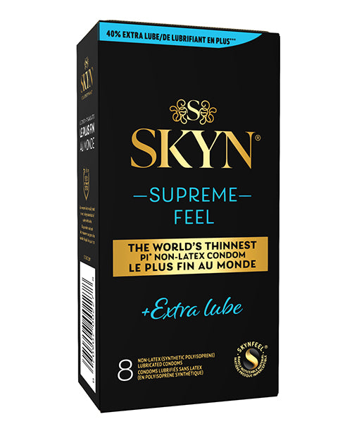 Lifestyles SKYN Supreme Feel Extra Lubrication Condoms - Box of 8