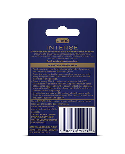Durex Intense Nitrile Condoms - Pack of 3