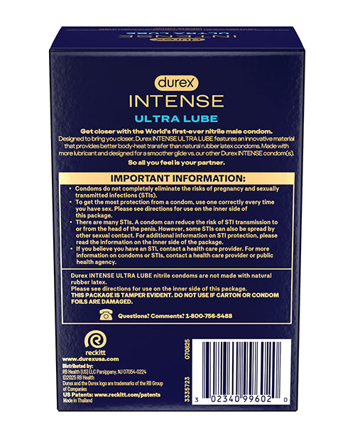 Durex Intense Ultra Lube Condoms - Box of 24