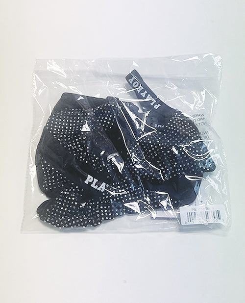 Playboy Disco Fever Rhinestone & Spandex Teddy - Black