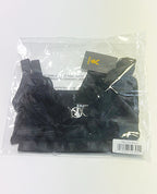 Playboy Bunny Charm Mesh Bralette w/Thong 2 pc Set - Black