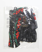 Cherry Delight Embroidered Underwire Corset w/G - String - Black