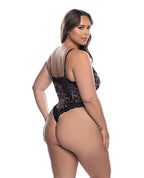 Fierce Lace Teddy - Leopard