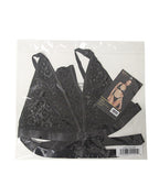 Wild Thing Bralette w/Thong - Black Leopard