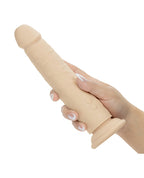 Rechargeable Vibrating & Thrusting Silicone Studs - Ivory