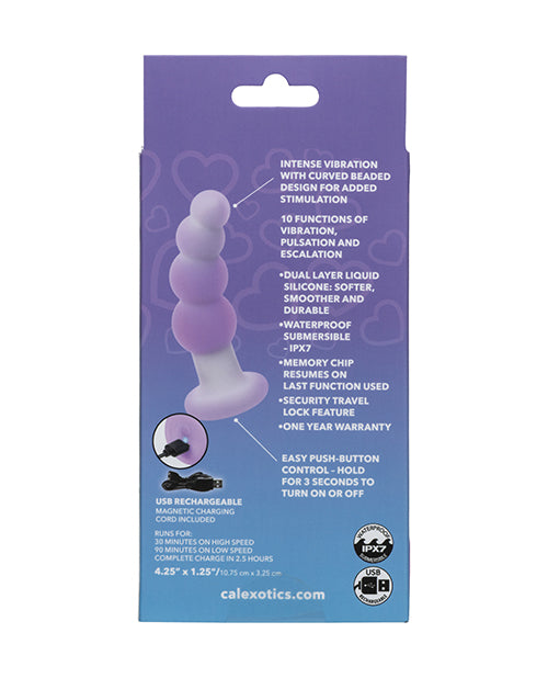 Lavender Haze Beaded Curved Anal Probe
