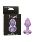 Jewel Amethyst Heart Butt Plug - , Purple