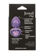 Jewel Amethyst Heart Butt Plug - , Purple