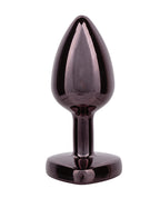 Jewel Black Diamond Heart Butt Plug - , Black