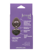 Jewel Black Diamond Heart Butt Plug - , Black