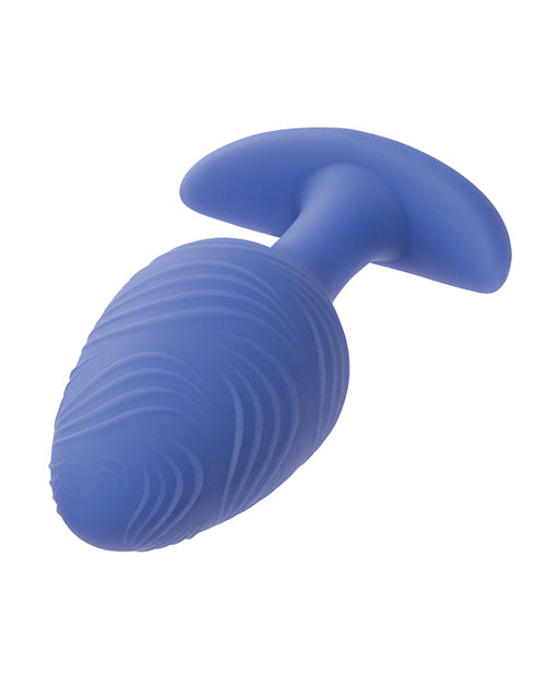 Cheeky Glow in the Dark Vibrating Butt Plug - Blue