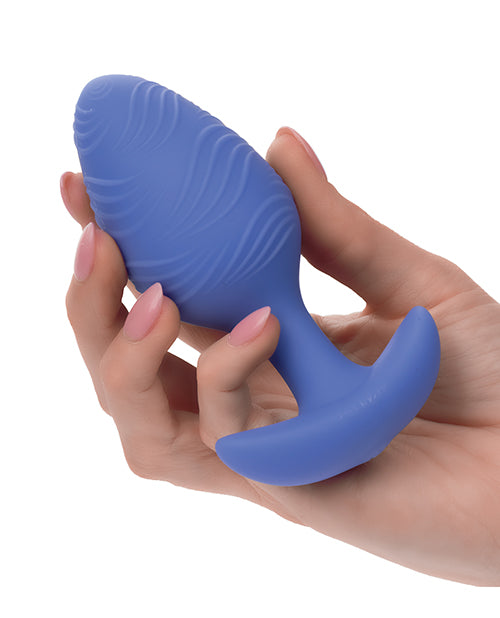 Cheeky Glow in the Dark Vibrating Butt Plug - Blue